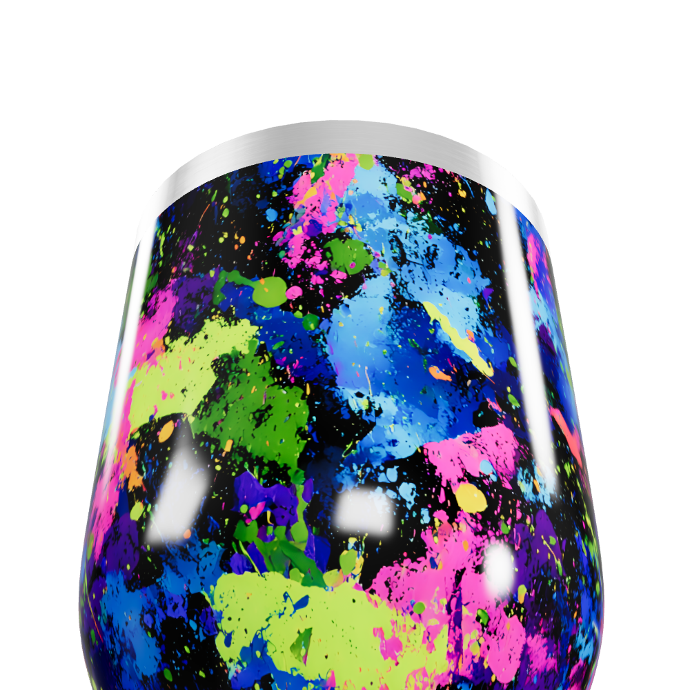 Copo Térmico Slim - Estampa Splash Colorido