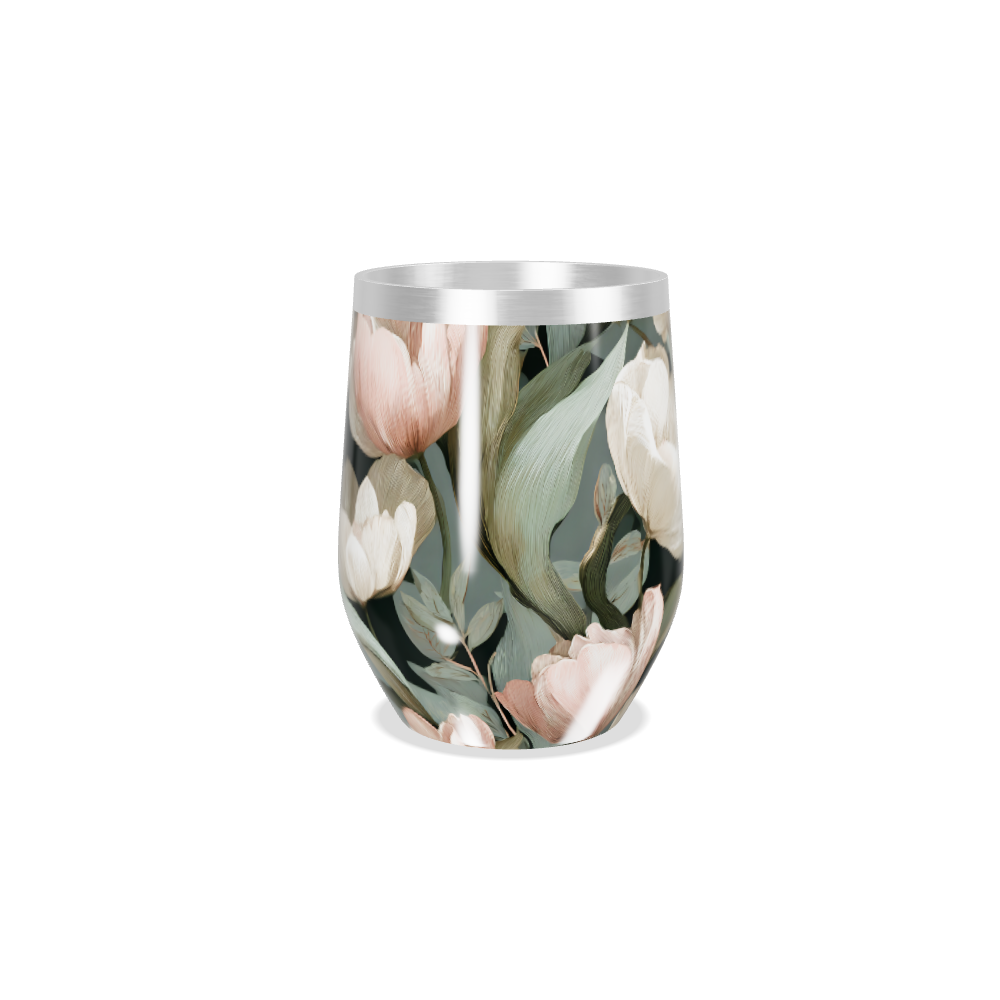 Copo Térmico Slim - Floral Aço Inox