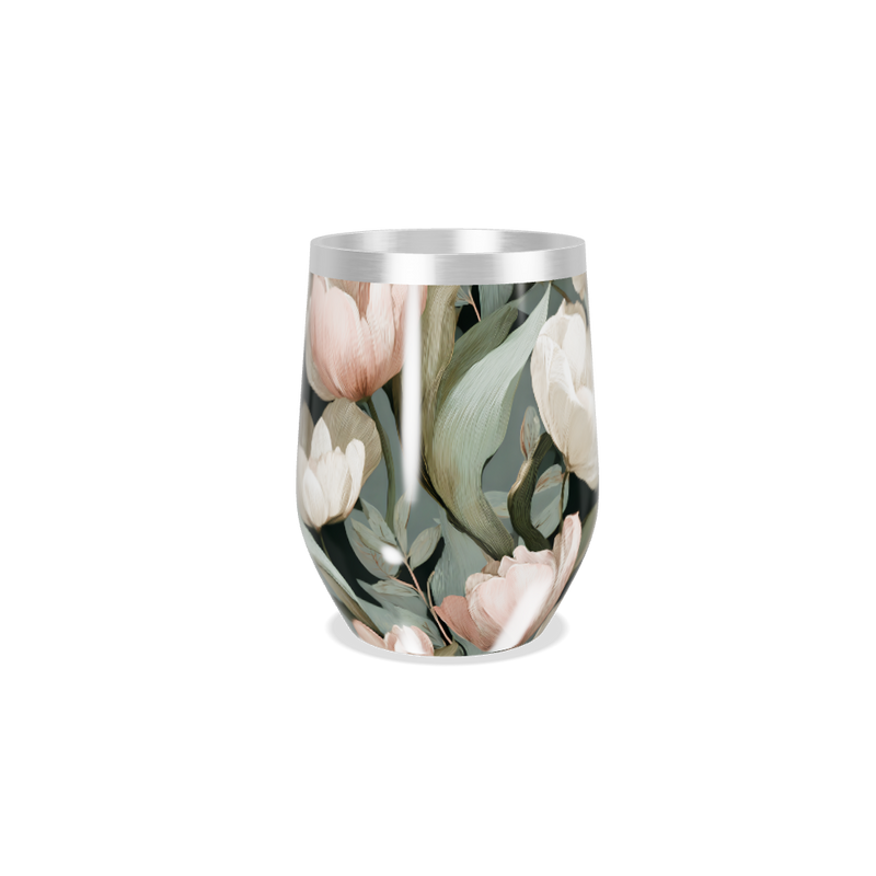 Copo Térmico Slim - Floral Aço Inox