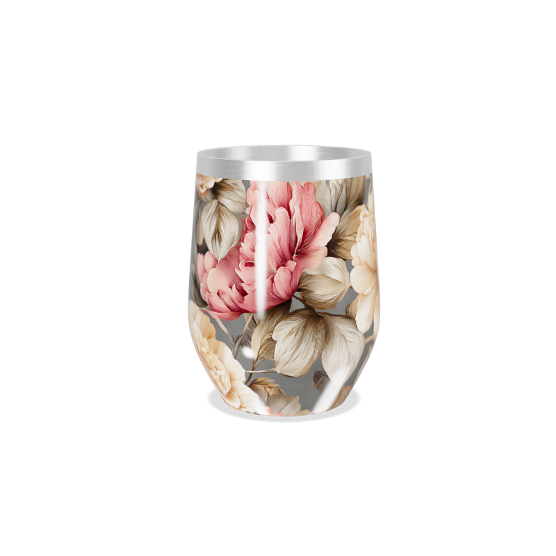 Copo Térmico Slim - Floral Aço Inox