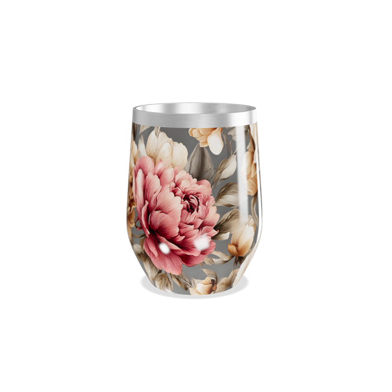 Copo Térmico Slim - Floral Aço Inox