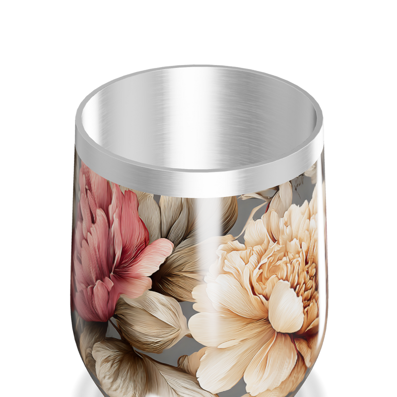 Copo Térmico Slim - Floral Aço Inox