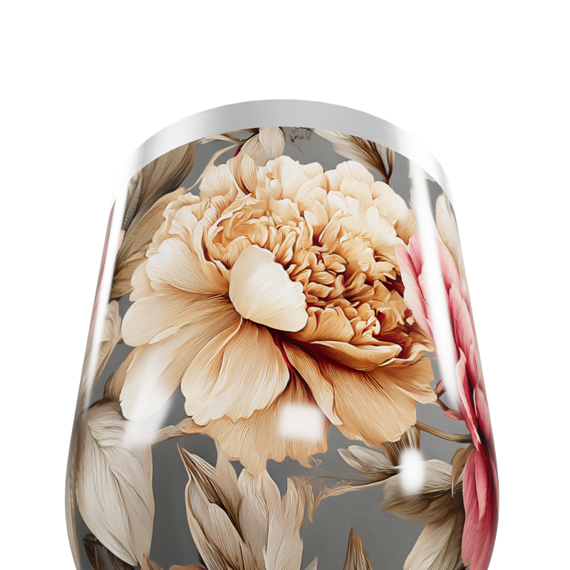 Copo Térmico Slim - Floral Aço Inox