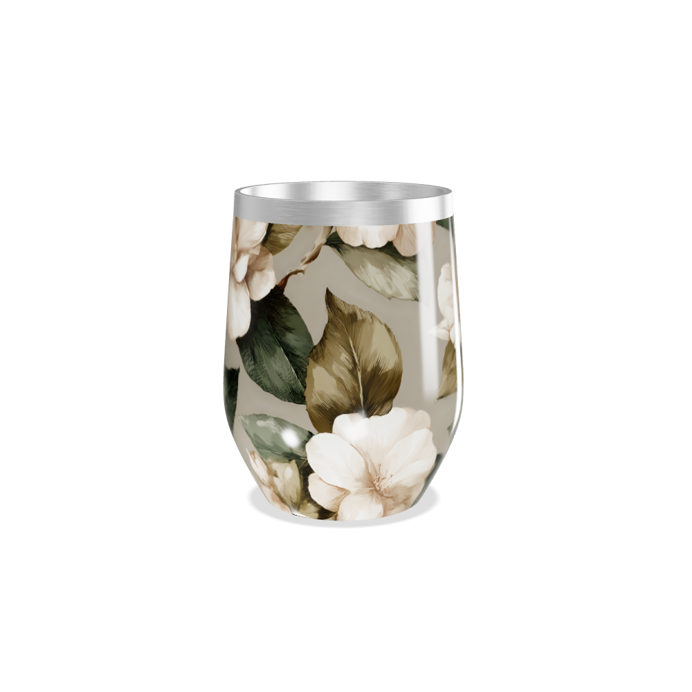 Copo Térmico Slim - Floral em Aço Inox