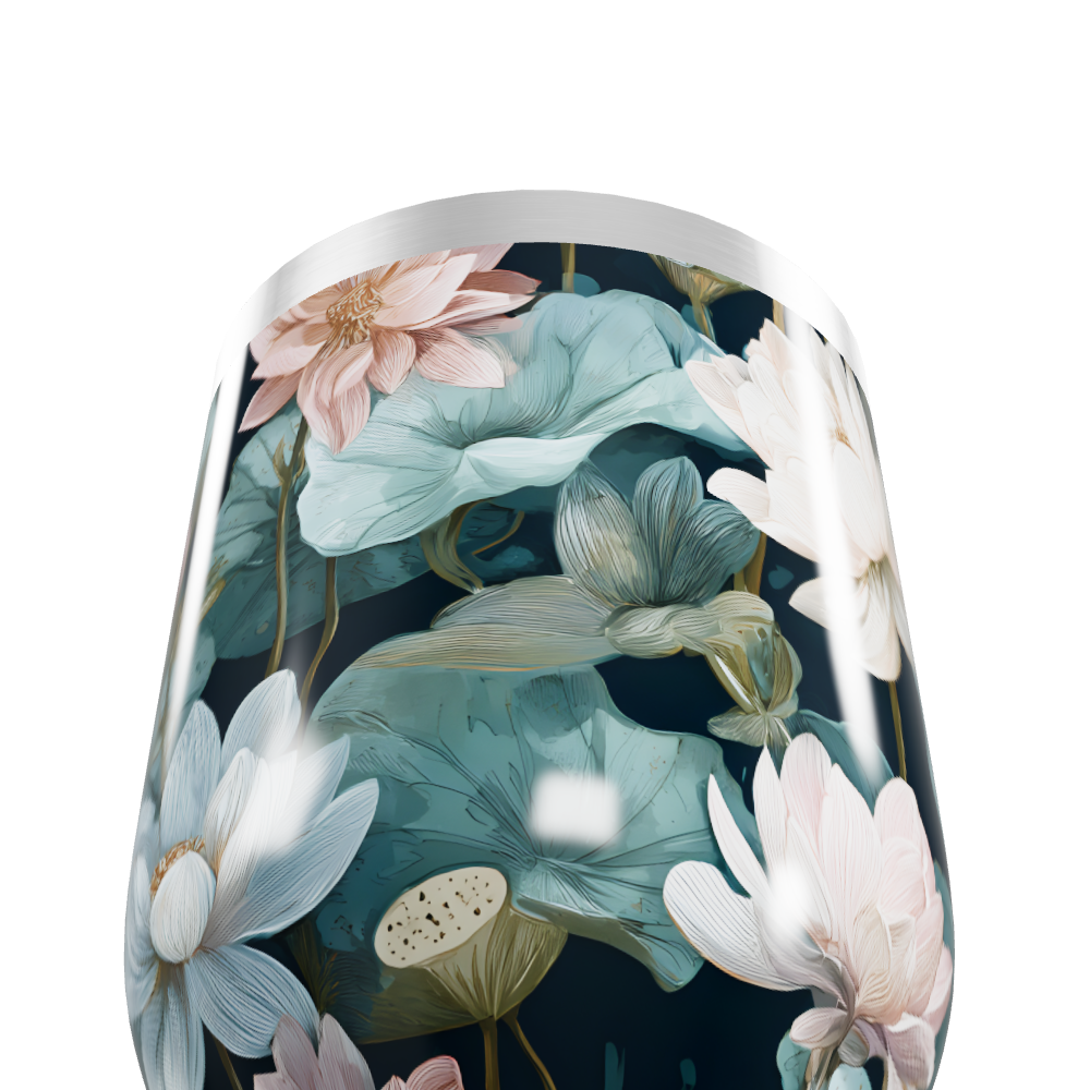 Copo Térmico Slim - Floral Aço Inox