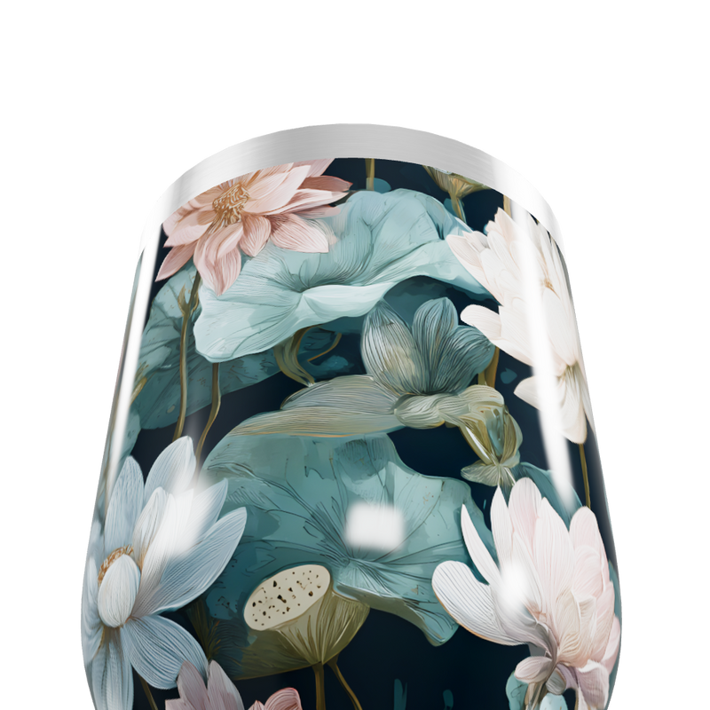 Copo Térmico Slim - Floral Aço Inox