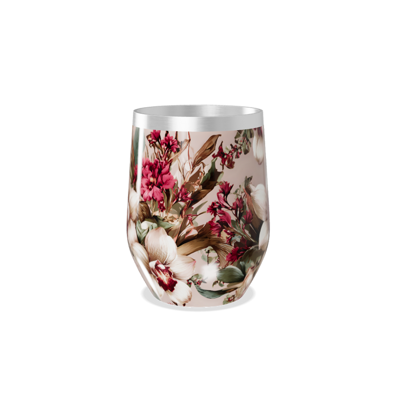 Copo Térmico Slim - Floral Aço Inox