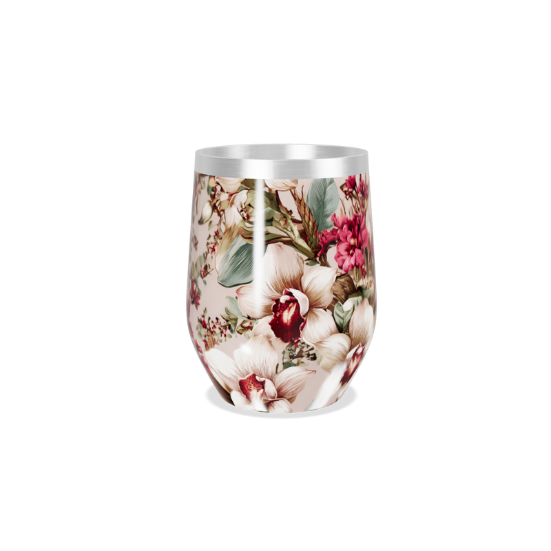 Copo Térmico Slim - Floral Aço Inox