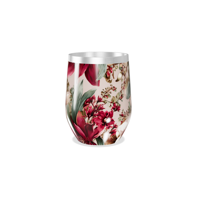 Copo Térmico Slim - Floral Aço Inox