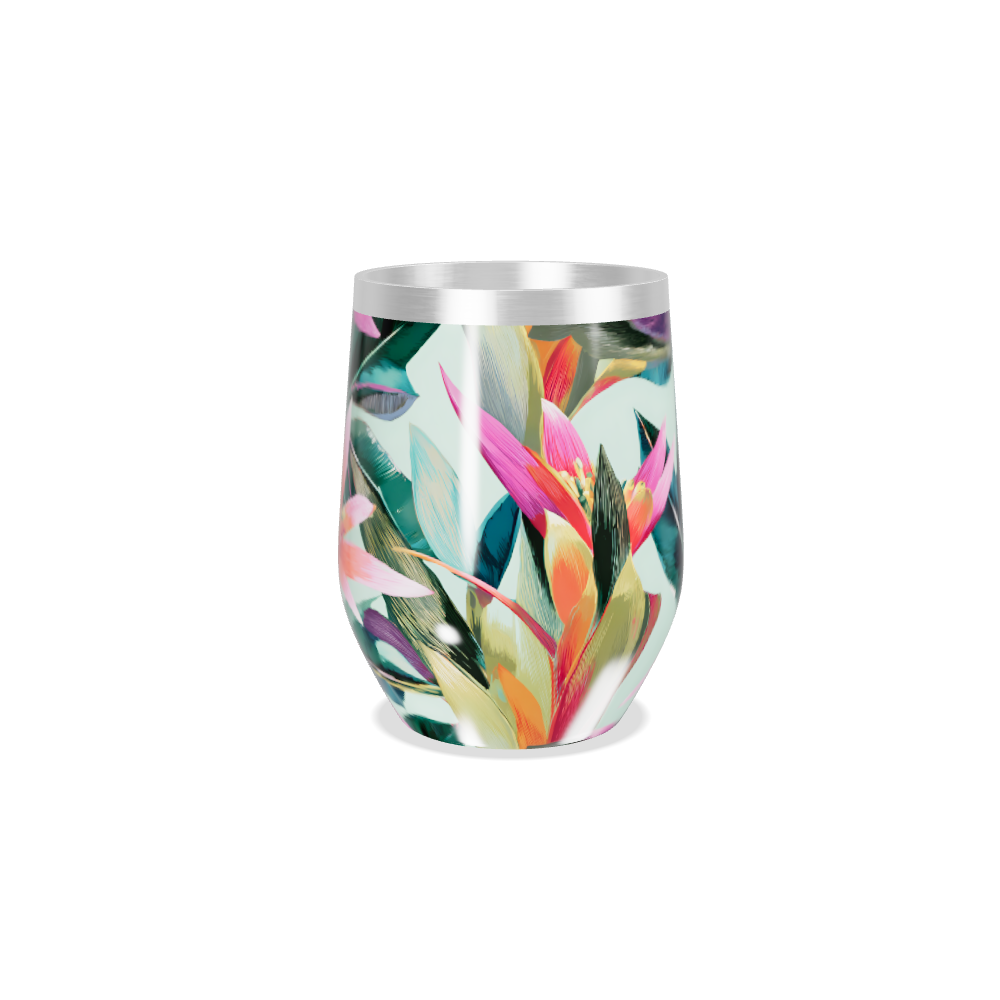 Copo Térmico Slim - Estampa Floral Aço Inox