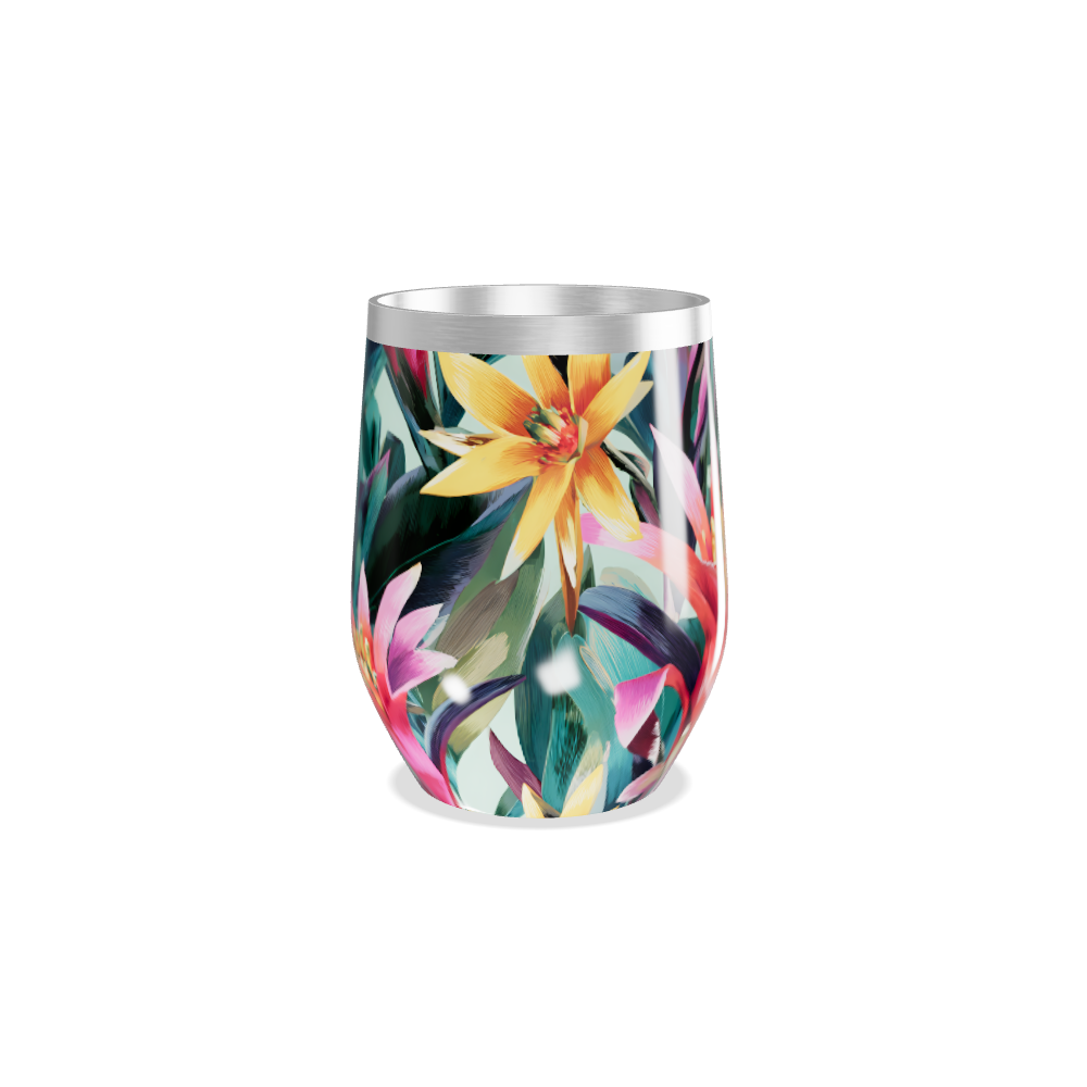 Copo Térmico Slim - Estampa Floral Aço Inox