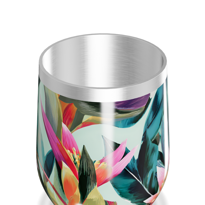 Copo Térmico Slim - Estampa Floral Aço Inox