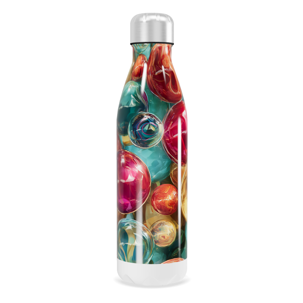 Garrafa Inox - Estampa Colorida Esférica