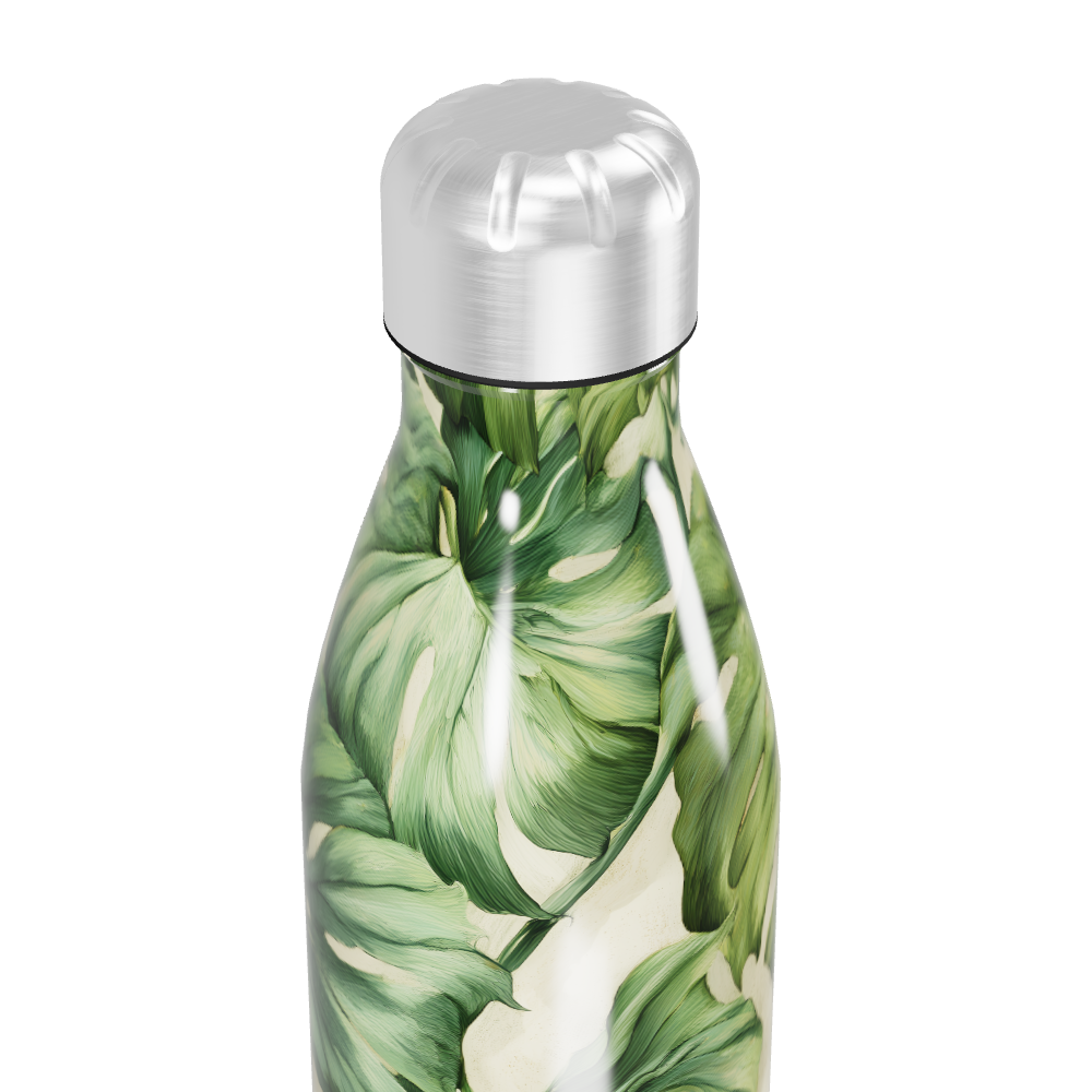 Garrafa Inox - Folhagem Verde