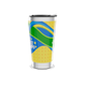 Copo Térmico - Brasil Ondas Verde e Azul