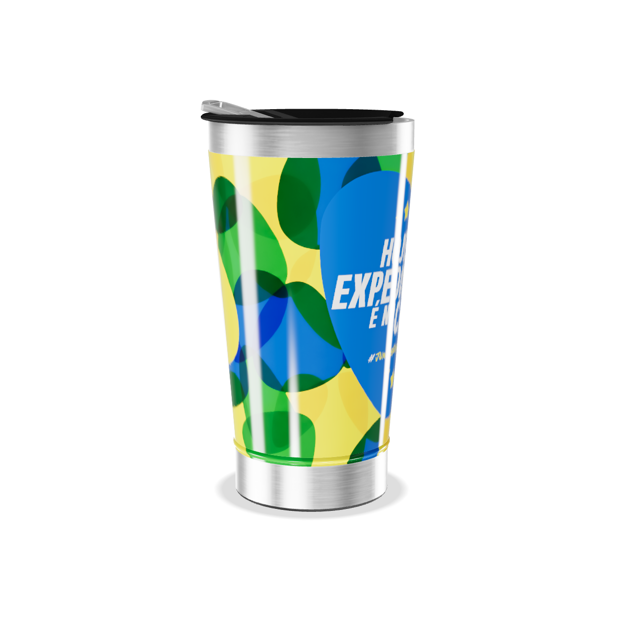 Copo Térmico - Brasil Abstrato