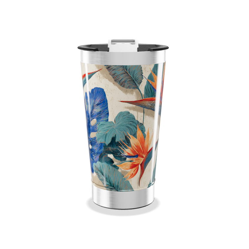 Copo Térmico - Floral Aço Inox