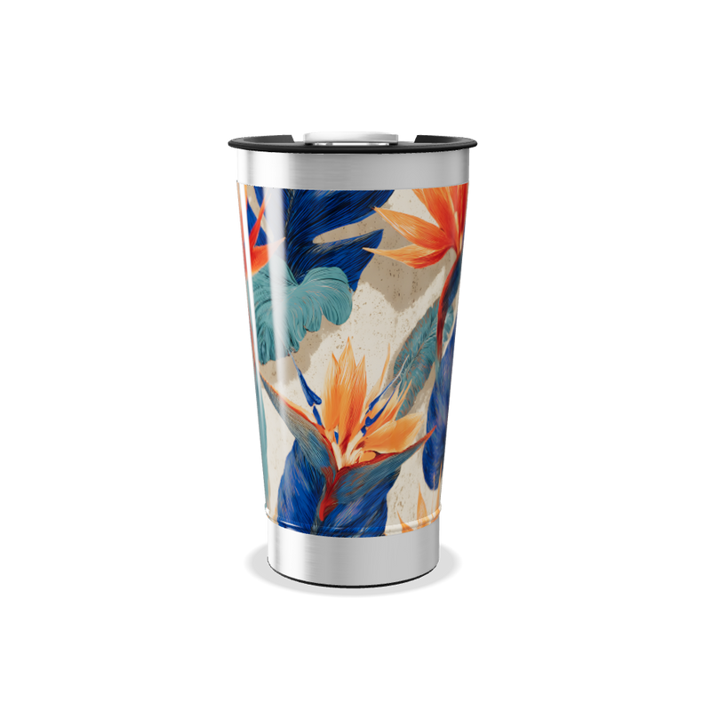 Copo Térmico - Floral Aço Inox