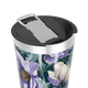 Copo Térmico - Floral Roxo Inox