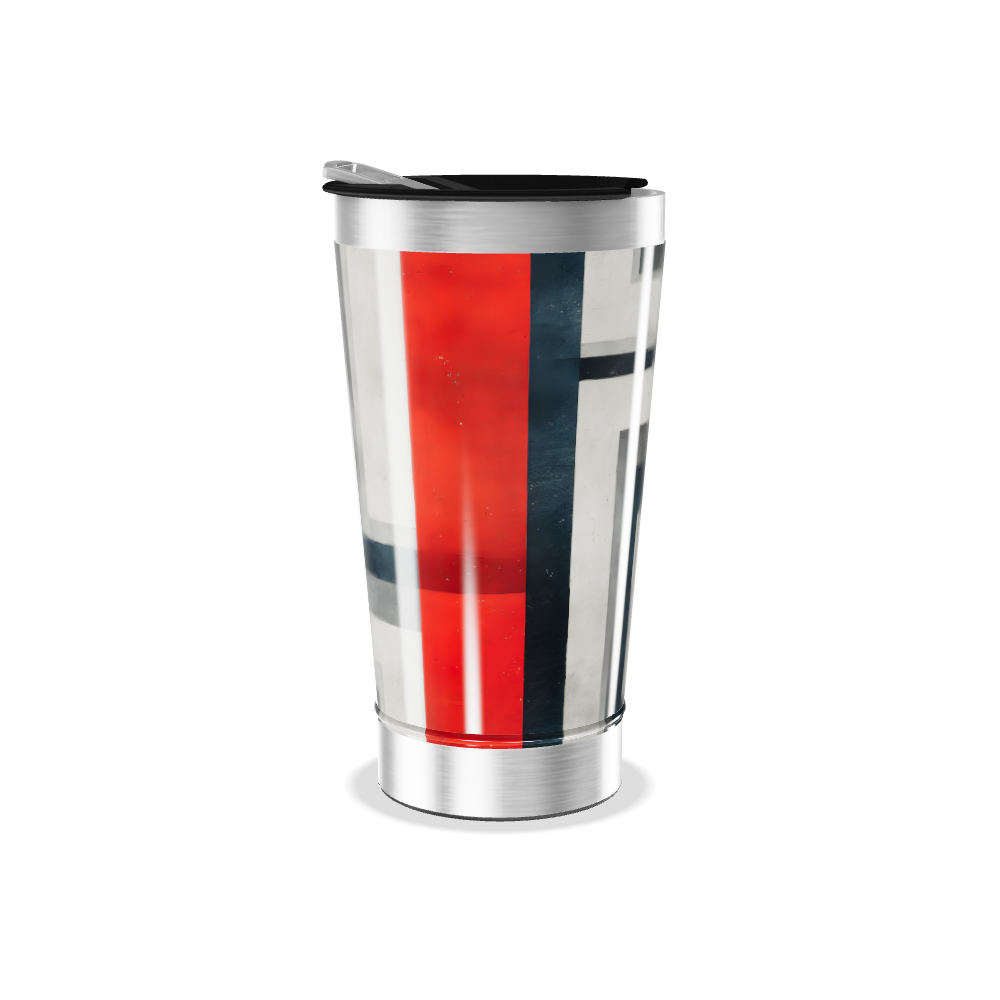 Copo Térmico - Design Geométrico Colorido