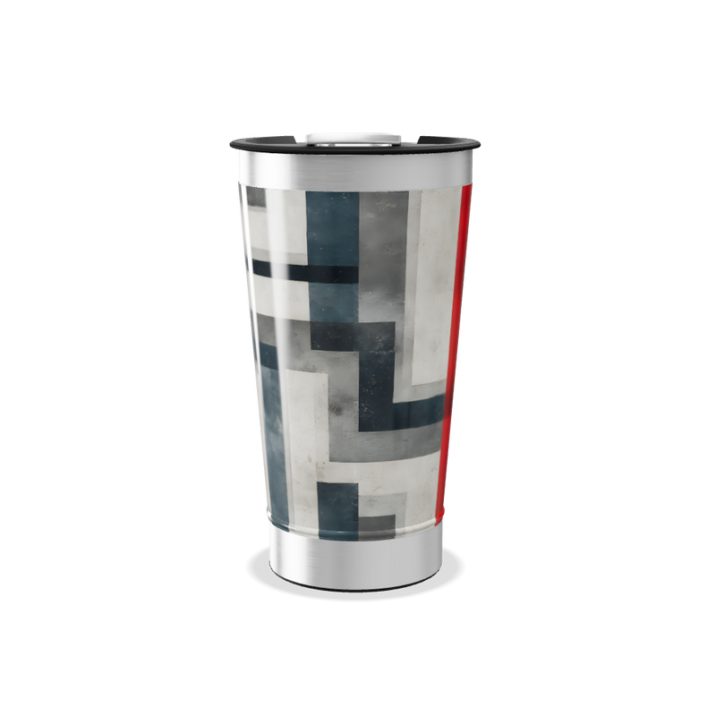 Copo Térmico - Design Geométrico Colorido