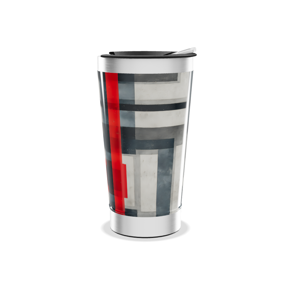 Copo Térmico - Design Geométrico Colorido