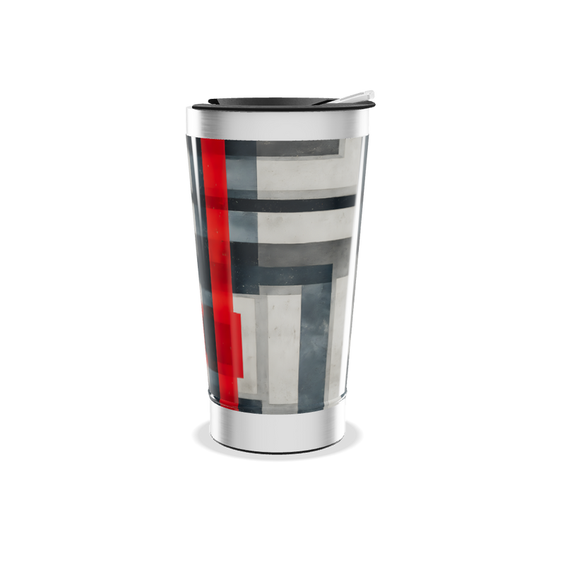 Copo Térmico - Design Geométrico Colorido