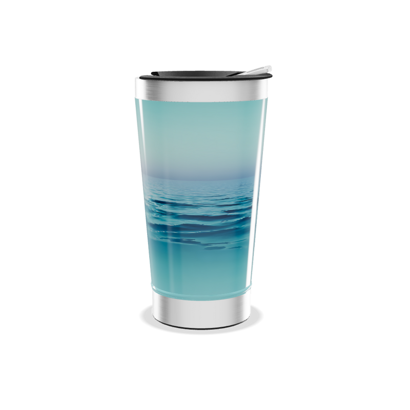 Copo Térmico - Oceano Azul Inox