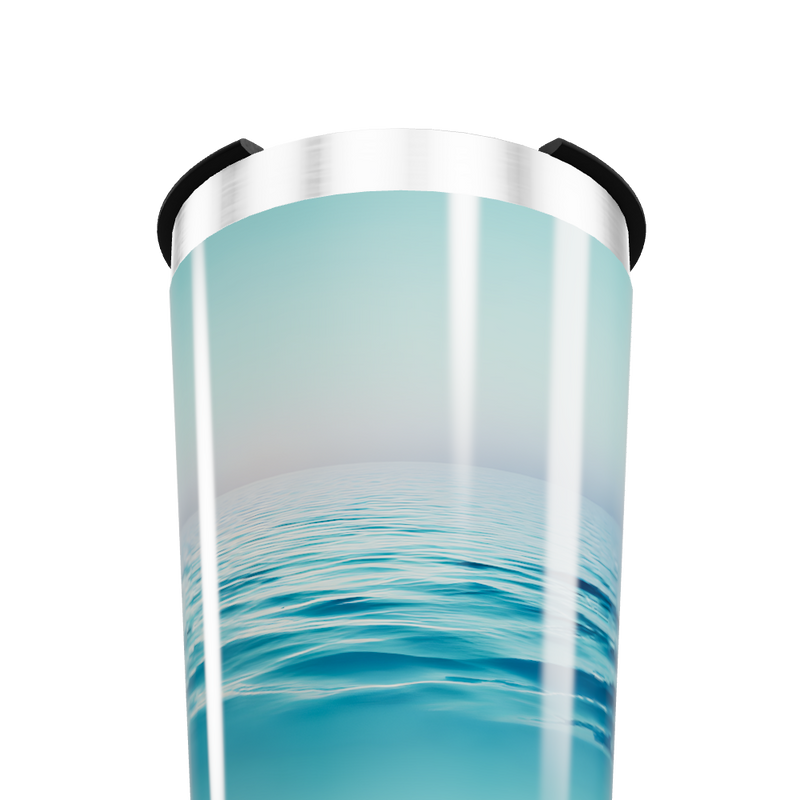 Copo Térmico - Oceano Azul Inox