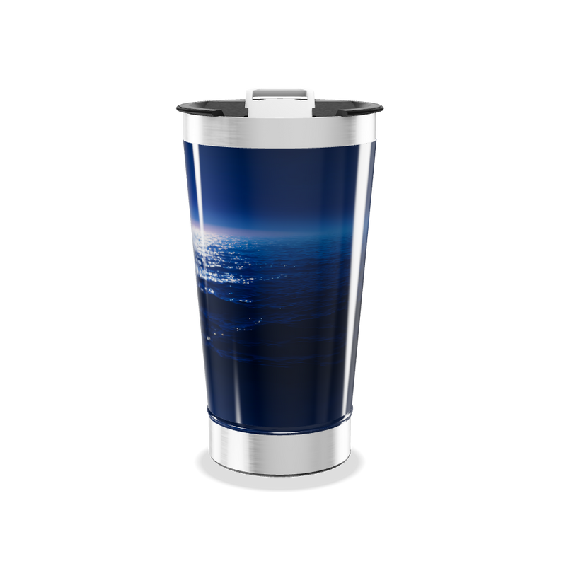 Copo Térmico - Azul Estampa Oceano