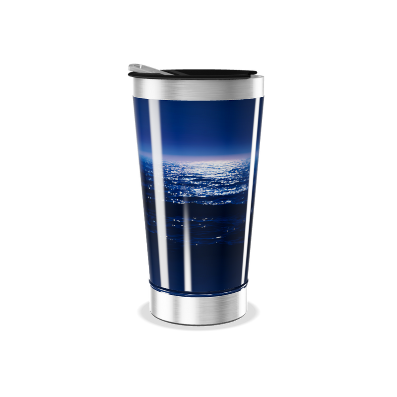 Copo Térmico - Azul Estampa Oceano
