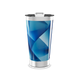 Copo Térmico - Azul Geométrico Aço Inox