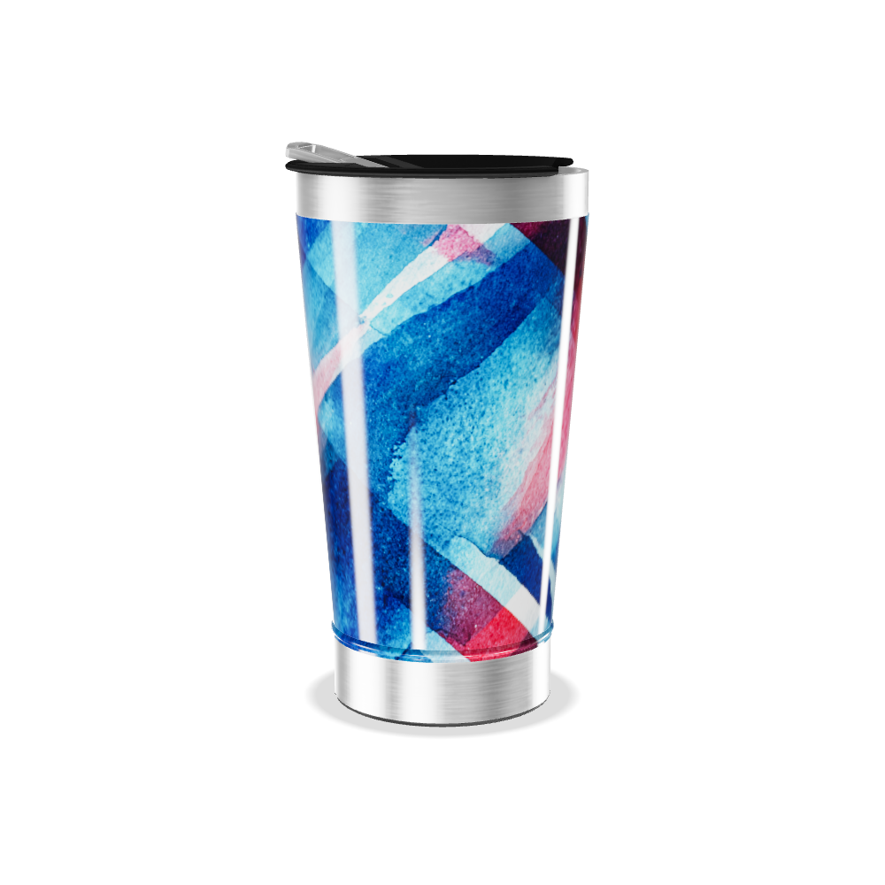 Copo Térmico - Estampa Colorida Aquarela