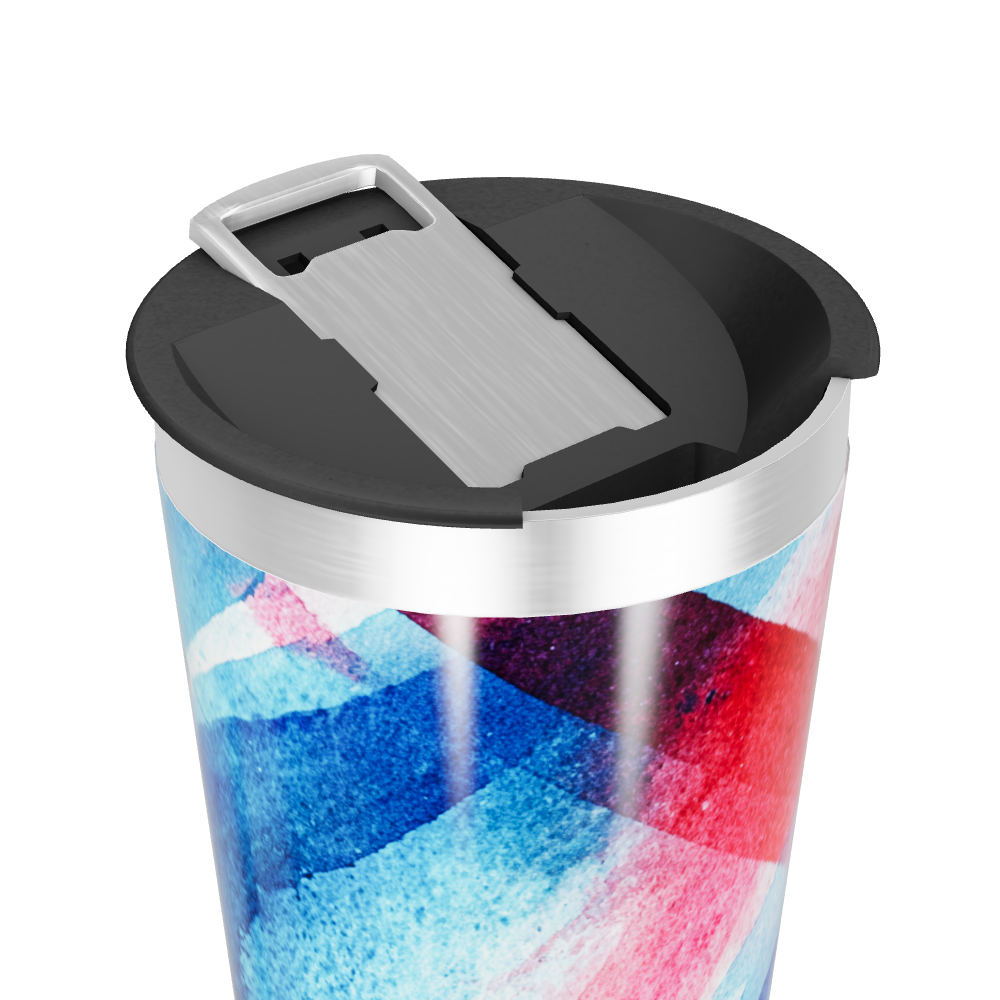 Copo Térmico - Estampa Colorida Aquarela