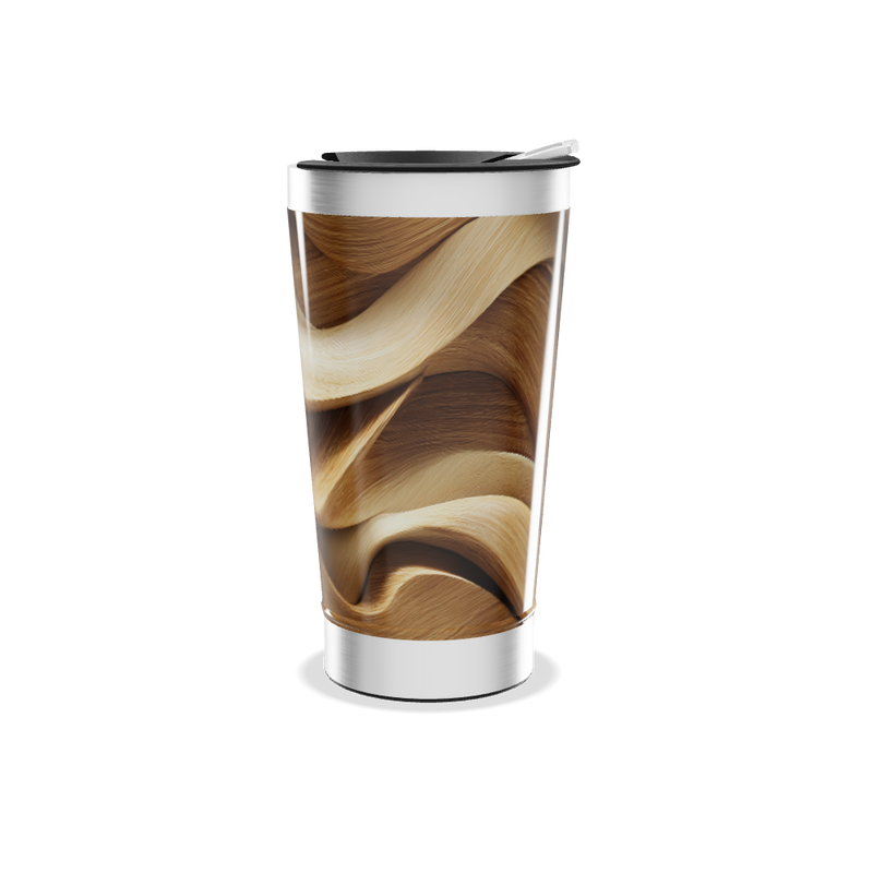 Copo Térmico - Estampa Madeira aço inox