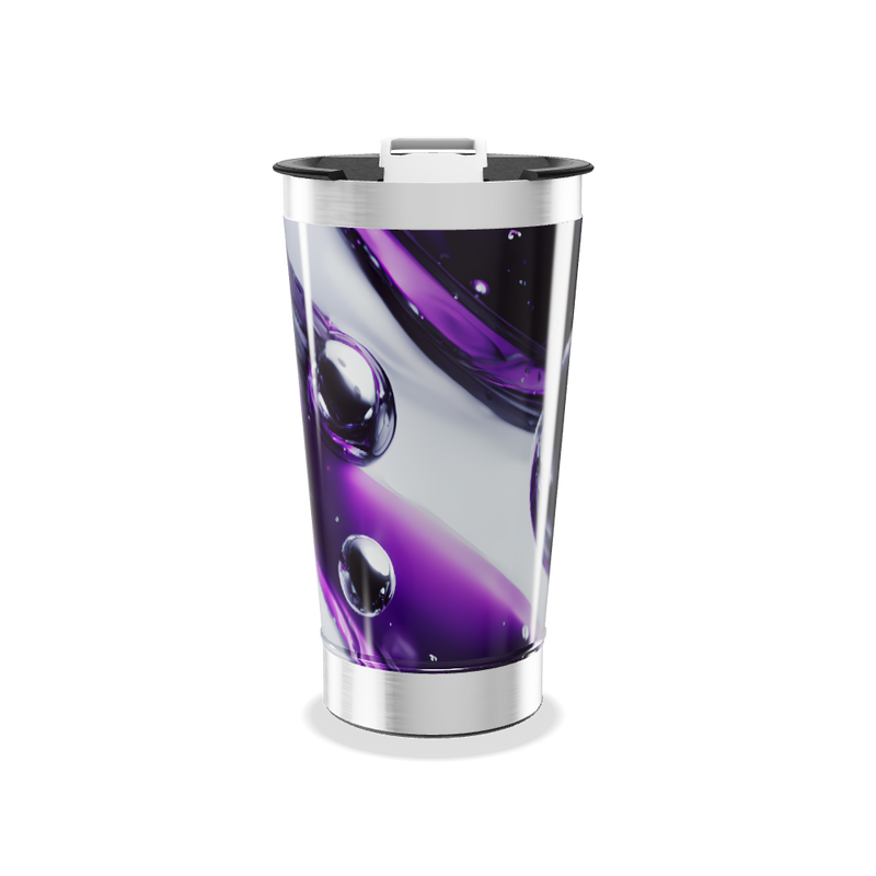 Copo Térmico - Roxo com Bolhas Inox