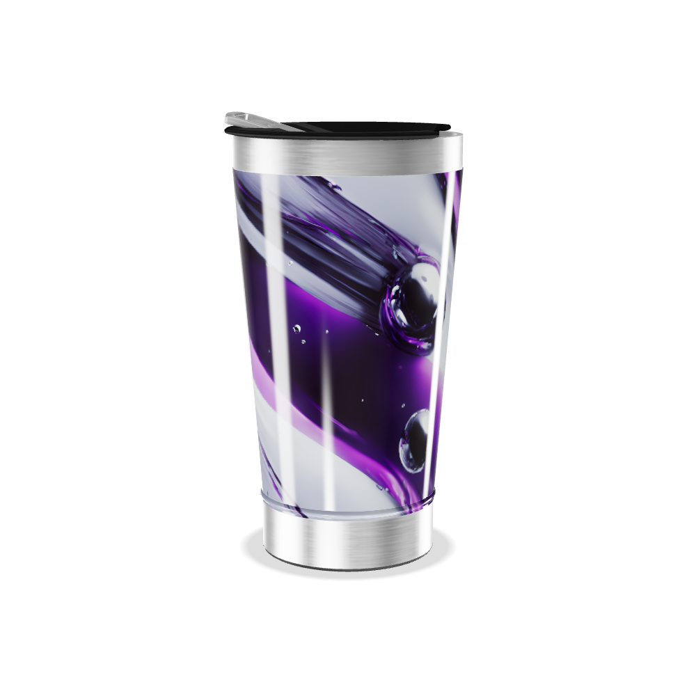 Copo Térmico - Roxo com Bolhas Inox