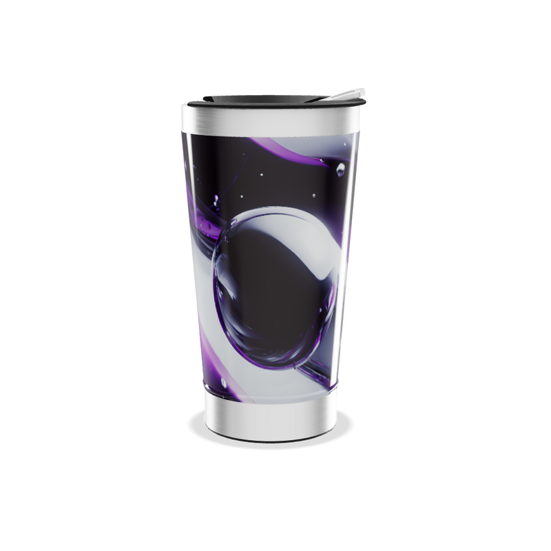 Copo Térmico - Roxo com Bolhas Inox