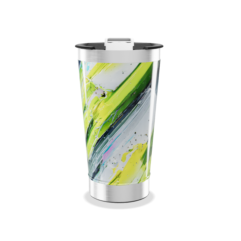 Copo Térmico - Estampa Abstrata Colorida