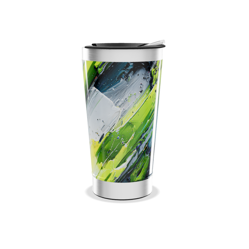 Copo Térmico - Estampa Abstrata Colorida