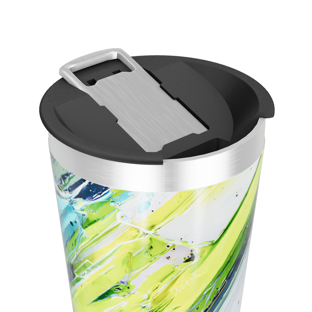 Copo Térmico - Estampa Abstrata Colorida