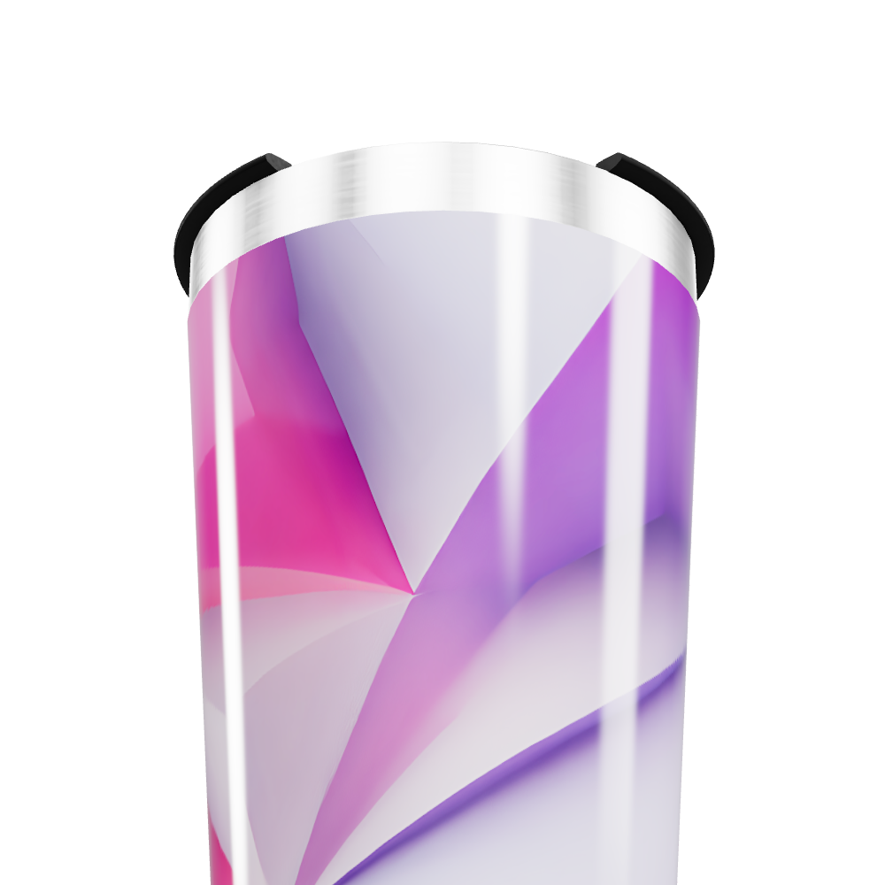 Copo Térmico - Geométrico Rosa e Roxo