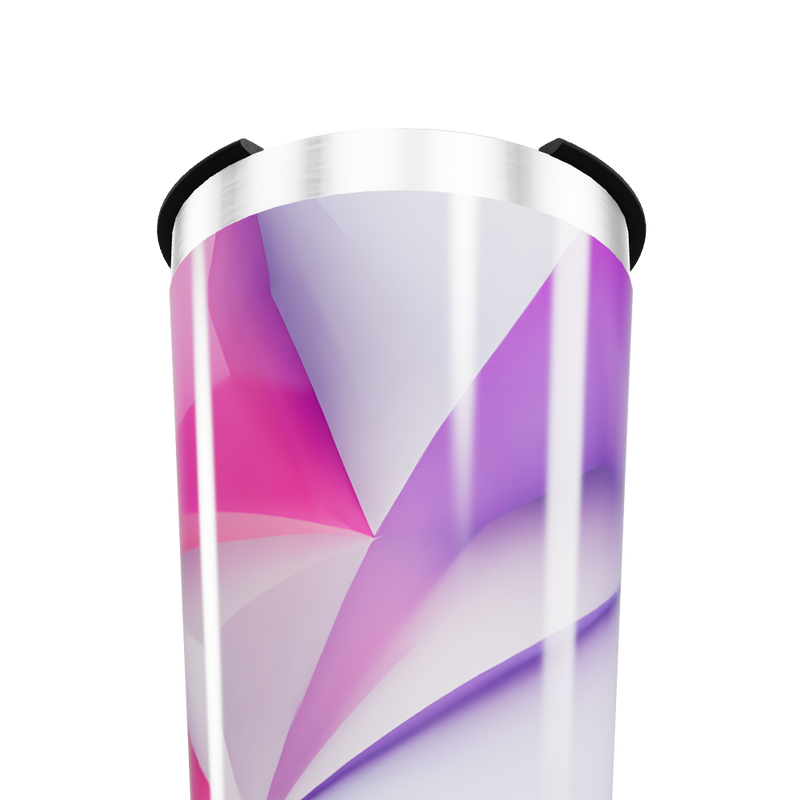 Copo Térmico - Geométrico Rosa e Roxo