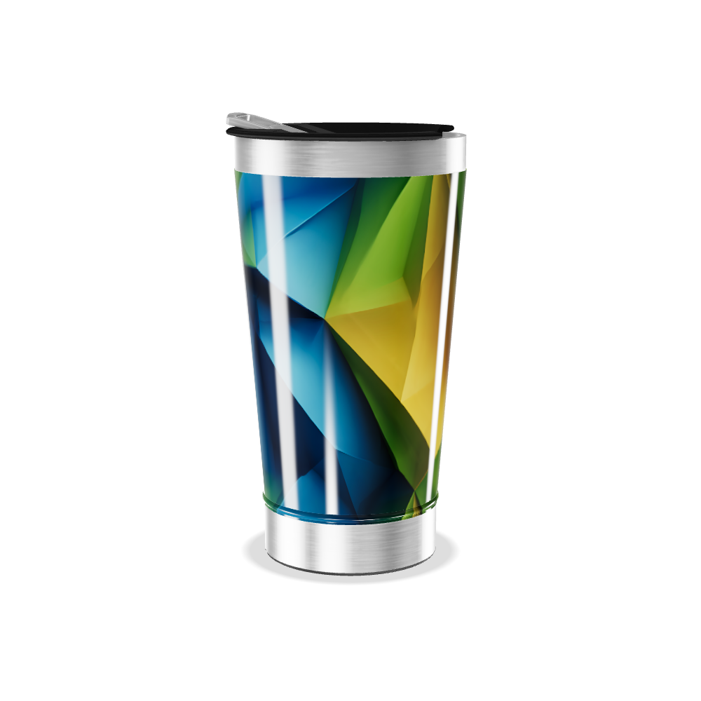 Copo Térmico - Estampa Geométrica Colorida