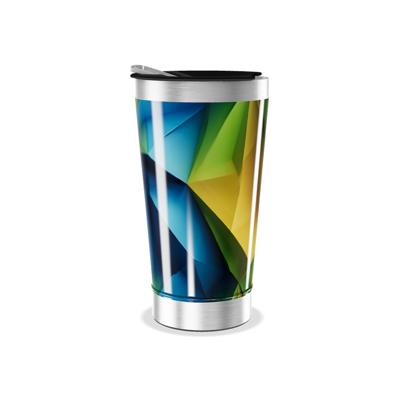 Copo Térmico - Estampa Geométrica Colorida