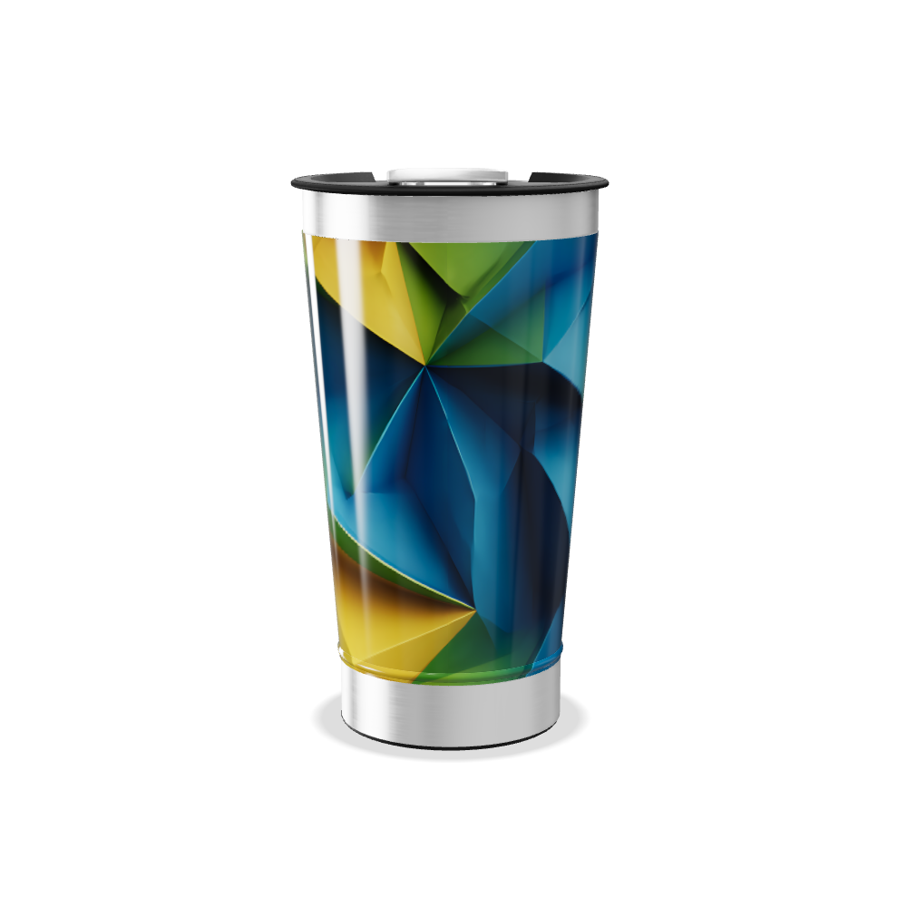 Copo Térmico - Estampa Geométrica Colorida