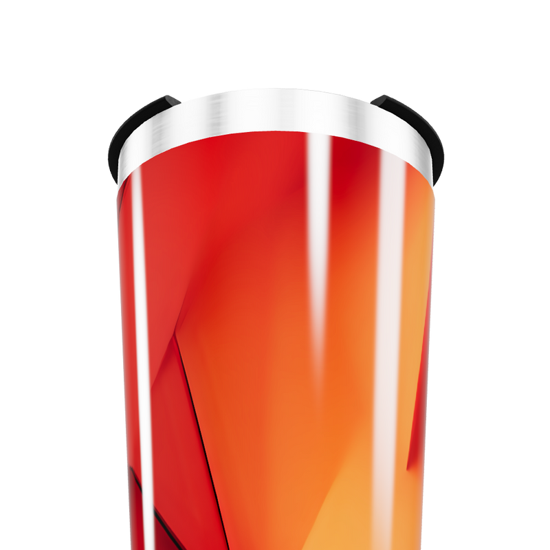 Copo Térmico - Vermelho Geométrico Aço