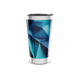 Copo Térmico - Azul Geométrico Aço Inox