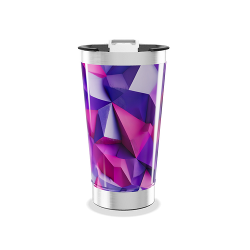 Copo Térmico - Estampa Geométrica Colorida