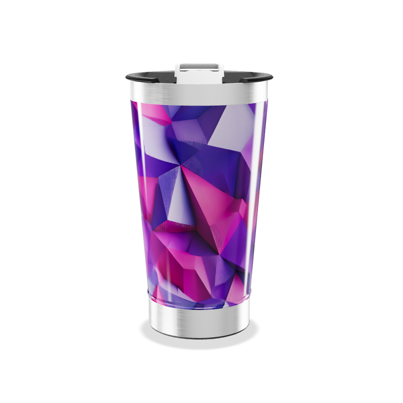 Copo Térmico - Estampa Geométrica Colorida